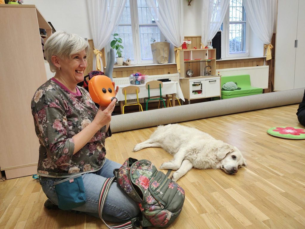 Spotkanie z&nbsp;golden retrieverem – psem Nuką